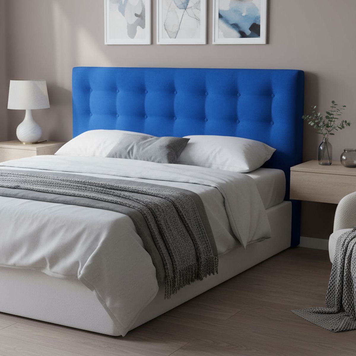 BODEVIR - Respaldo 150x7x60 cm azul