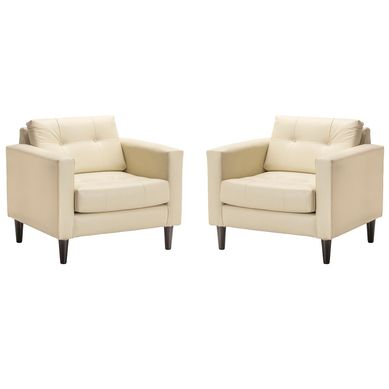 Set de sillones retro 1C PU beige