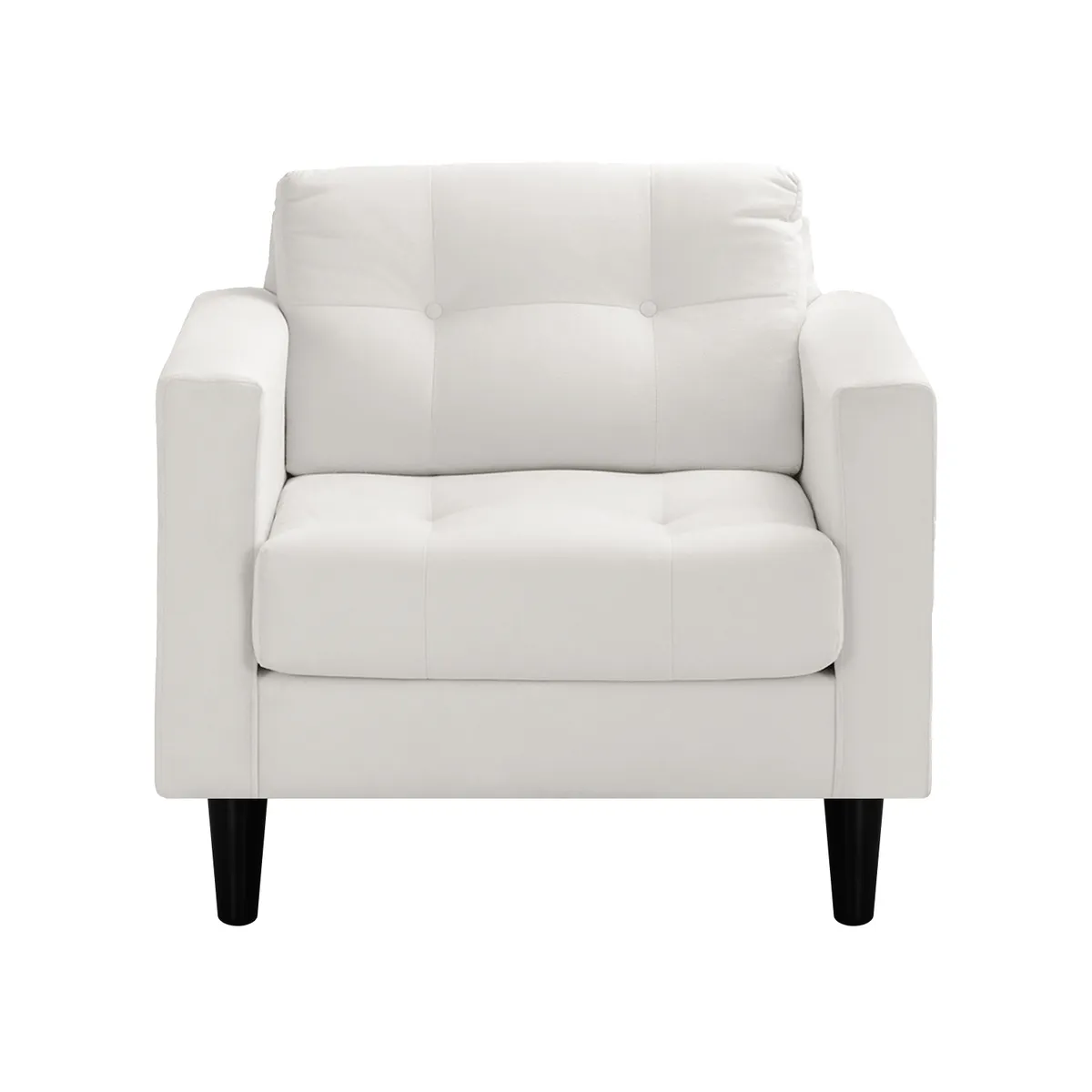 BODEVIR - Set de Sillones 1 cuerpo Retro 87x84x78 cm Crudo