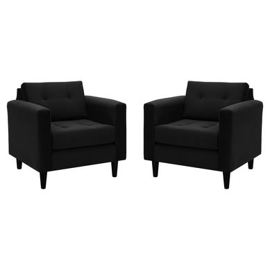 Sof 1 cuerpo 88x80x75 cm negro