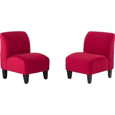 Set 2 poltronas 55x50x75 cm rojo