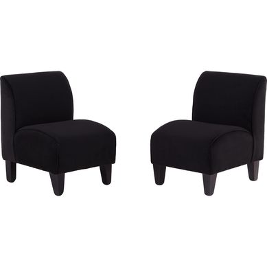 Set 2 poltronas 55x50x75 cm negro