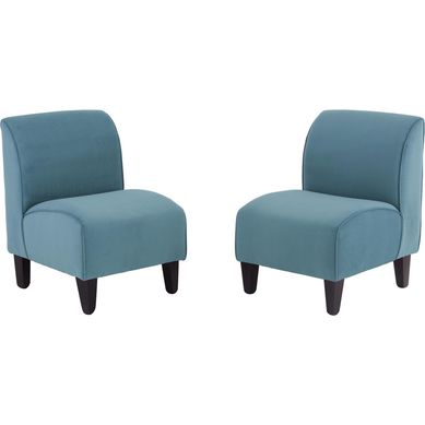 Set 2 poltronas 55x50x75 cm turquesa