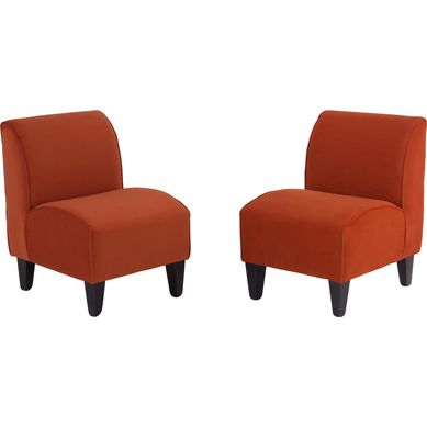 Set 2 poltronas 55x50x75 cm naranjo
