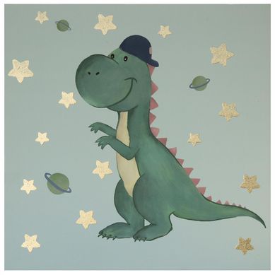 Canvas Tiranosaurio 30x30 cm