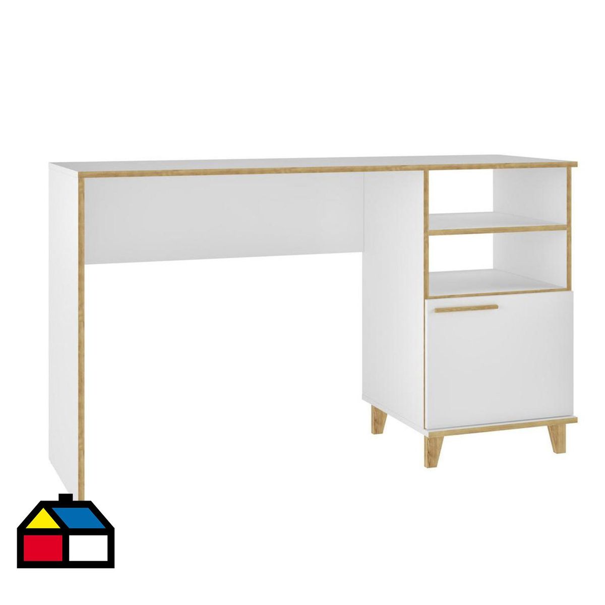 HOME MOBILI - Escritorio 1 cajón blanco