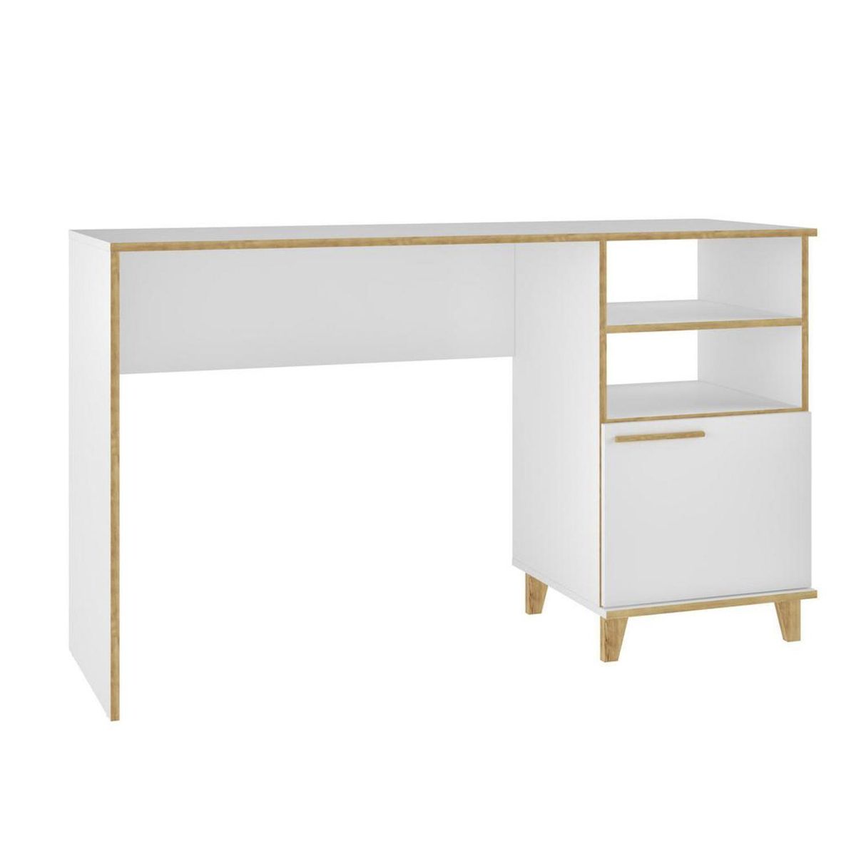 HOME MOBILI - Escritorio 1 cajón blanco