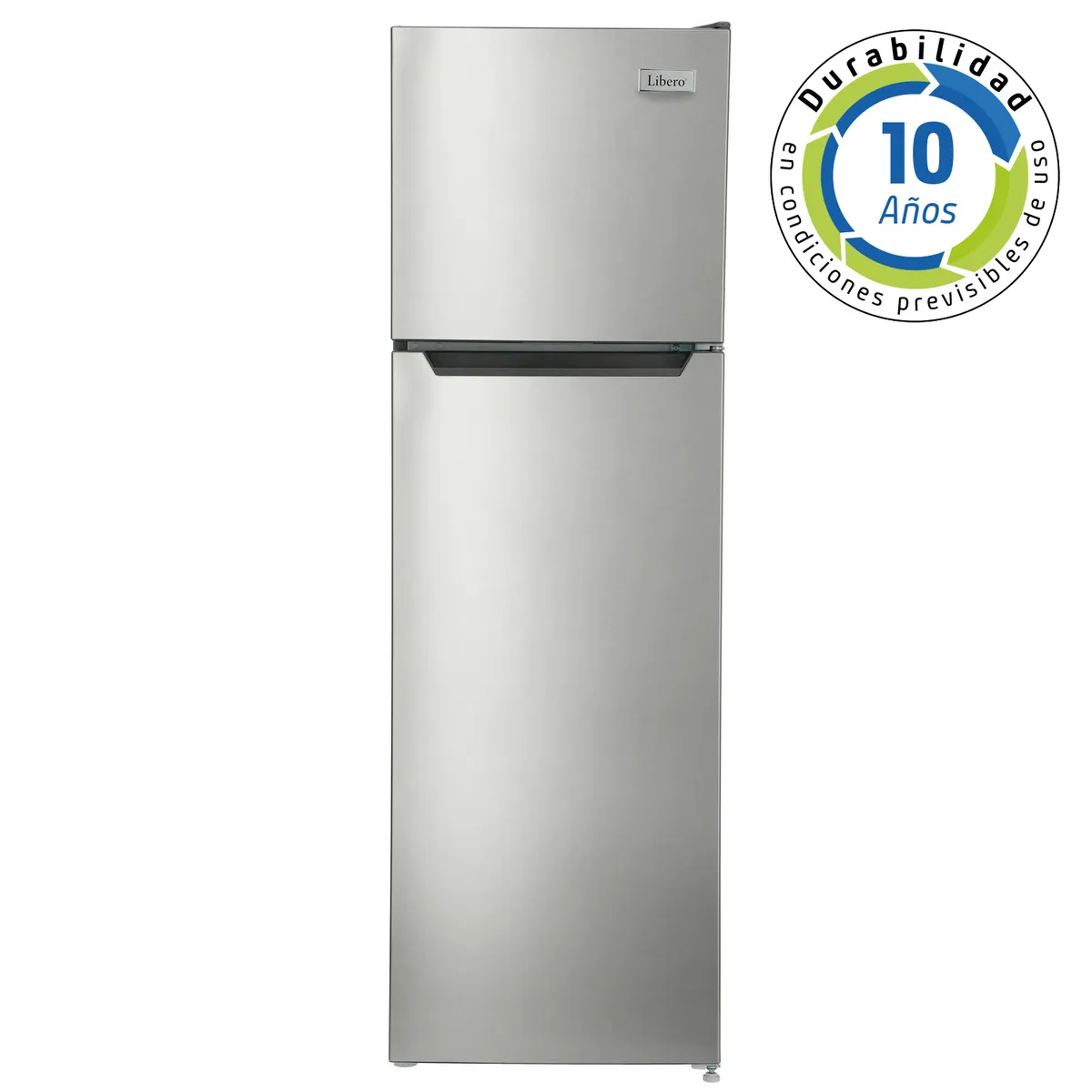 LIBERO - Refrigerador Top Freezer Frío Directo 168 Litros Inox LRT-200DFI