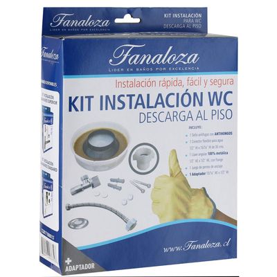 Imagen 2 del producto Kit Instalación Wc Con Adaptador Y Sello Antihongos
