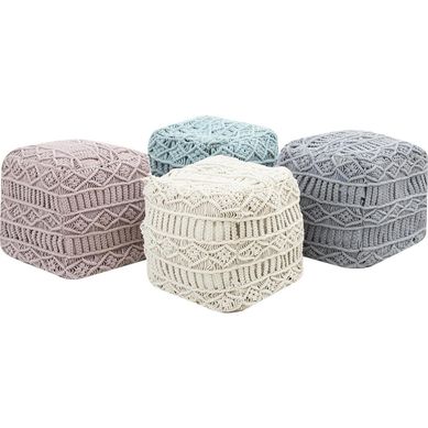 Pouf 75x75x40 cm beige