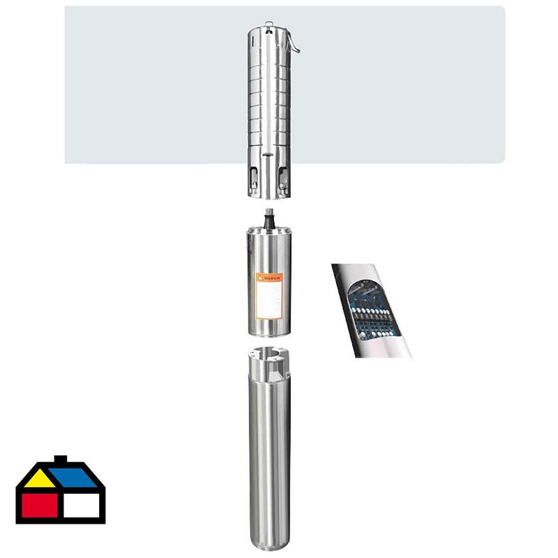 CAXTOR - Bomba solar hibrida pozo profundo 10.2 m3