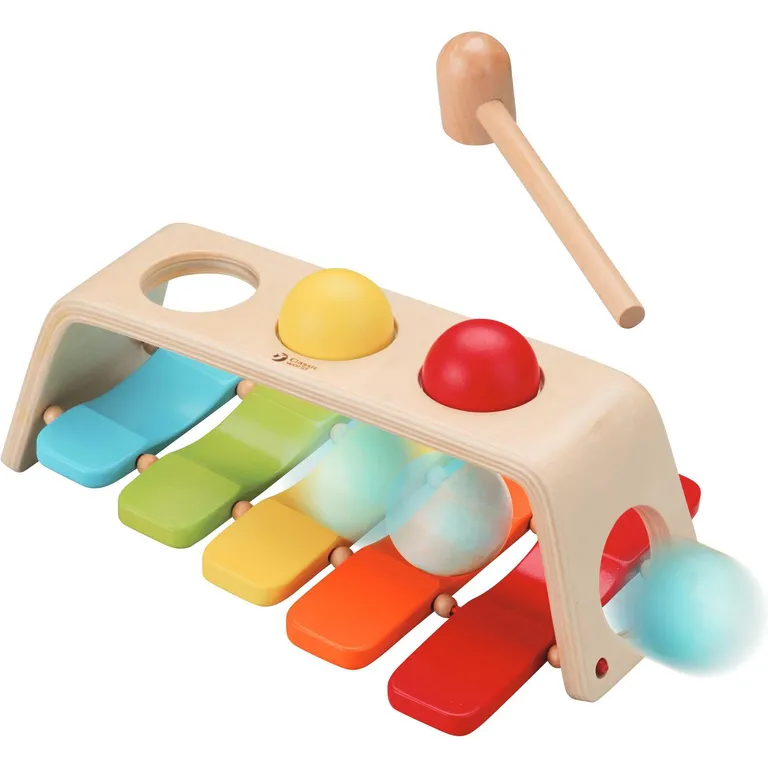 KIDSCOOL Metalófono de madera infantil