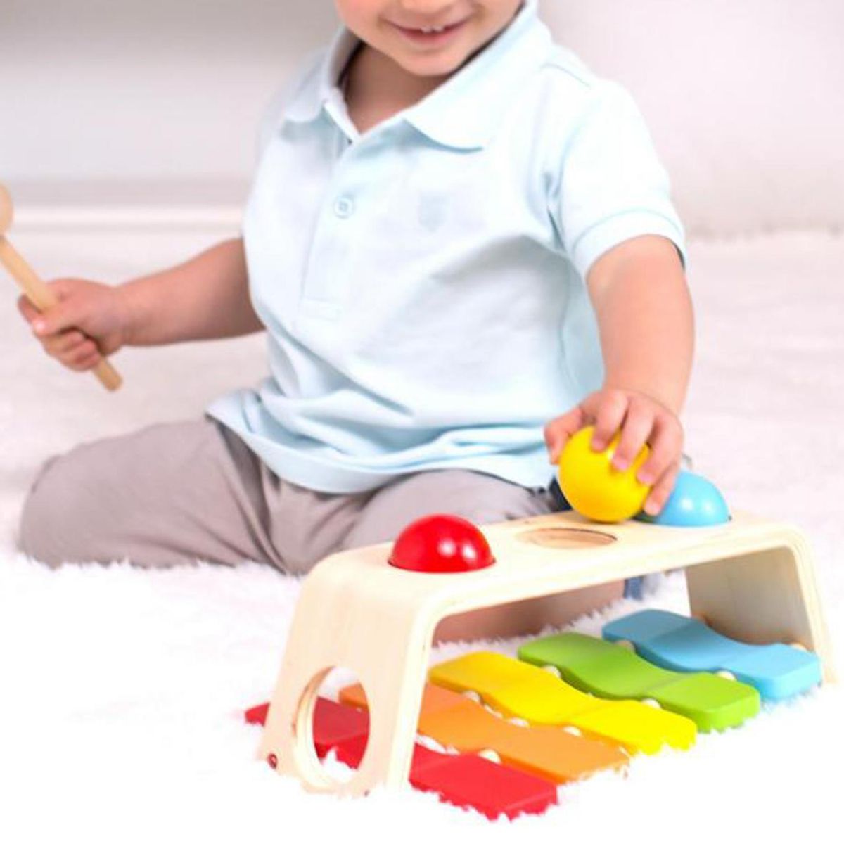 KIDSCOOL - Metalófono de madera infantil