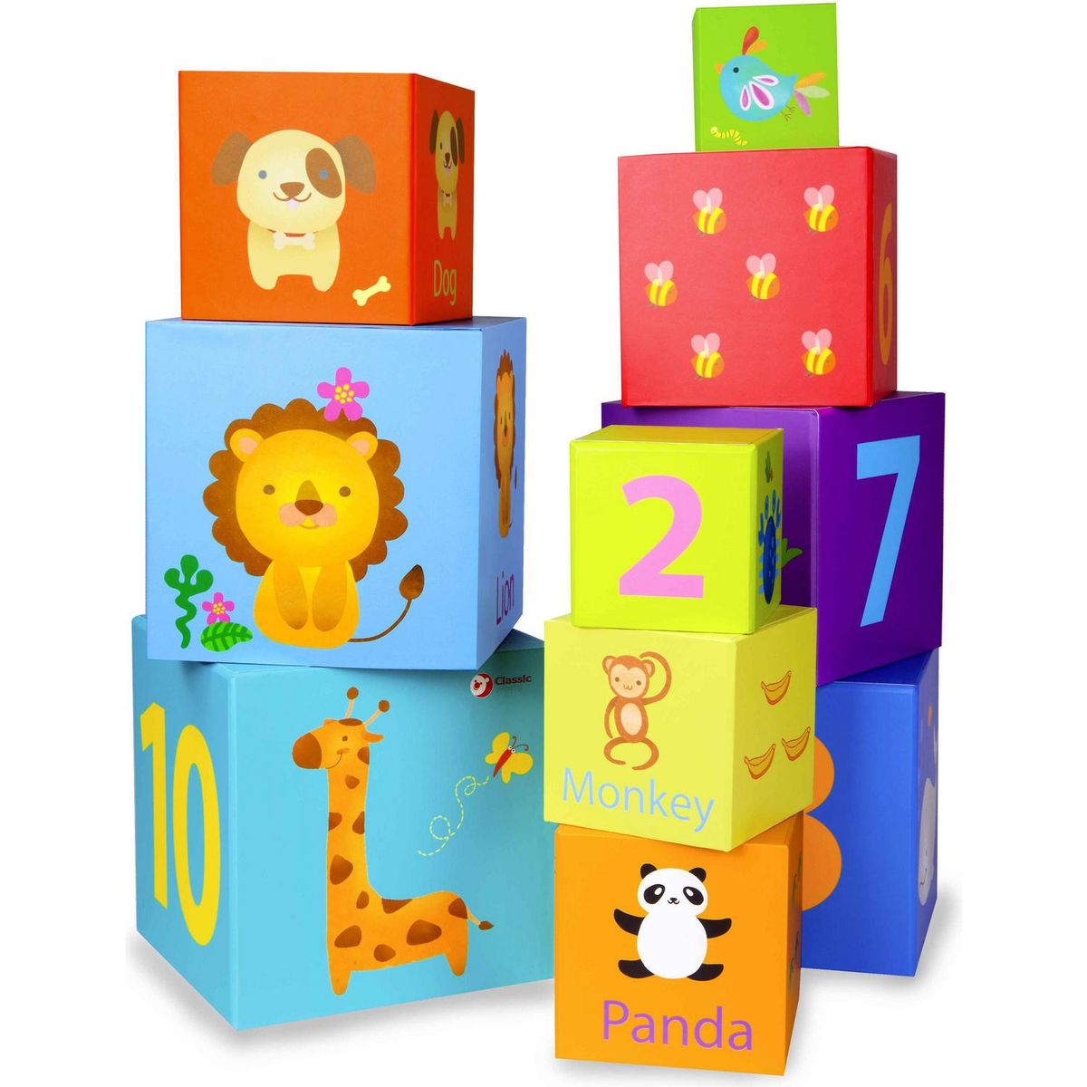 KIDSCOOL - Torre De Cubos De Madera