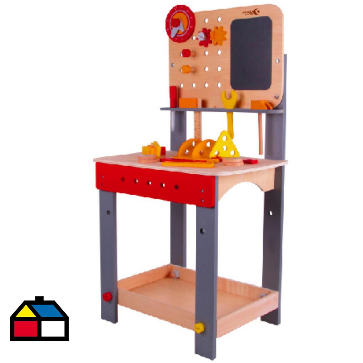 KIDSCOOL - Mesa de carpintero con herramientas