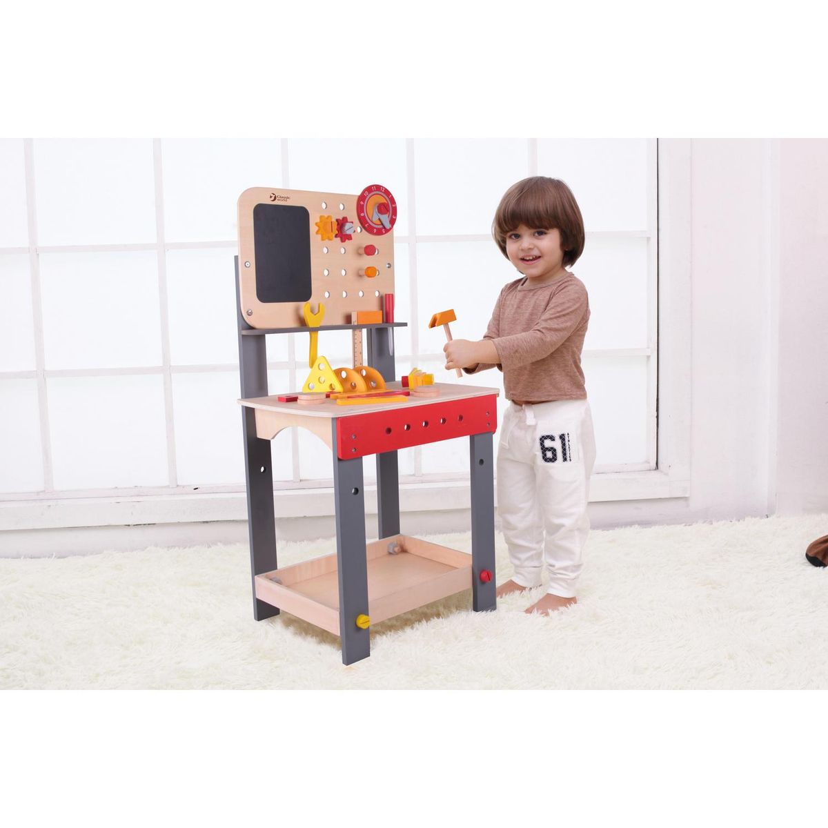 Mesa De Carpintero 50x94x36 cm Multicolo Desde 3 años, marca KIDSCOOL - Foto 2