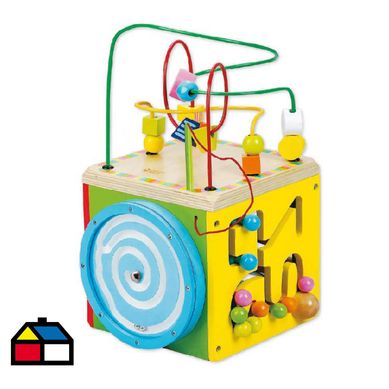 Cubo de madera multifuncional