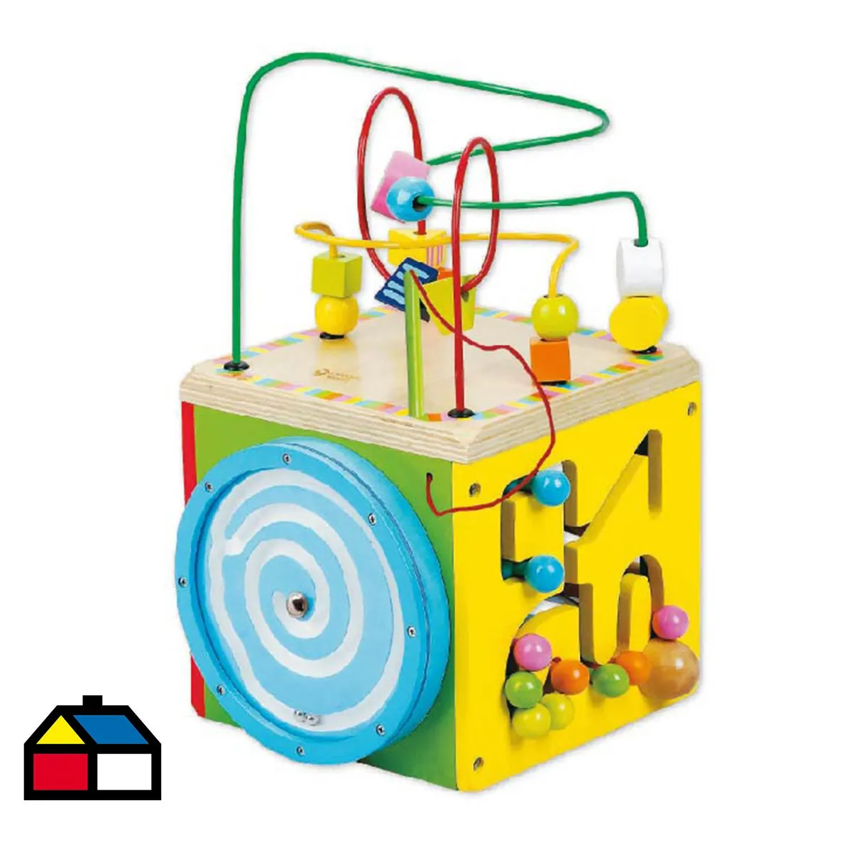 KIDSCOOL - Cubo de madera multifuncional
