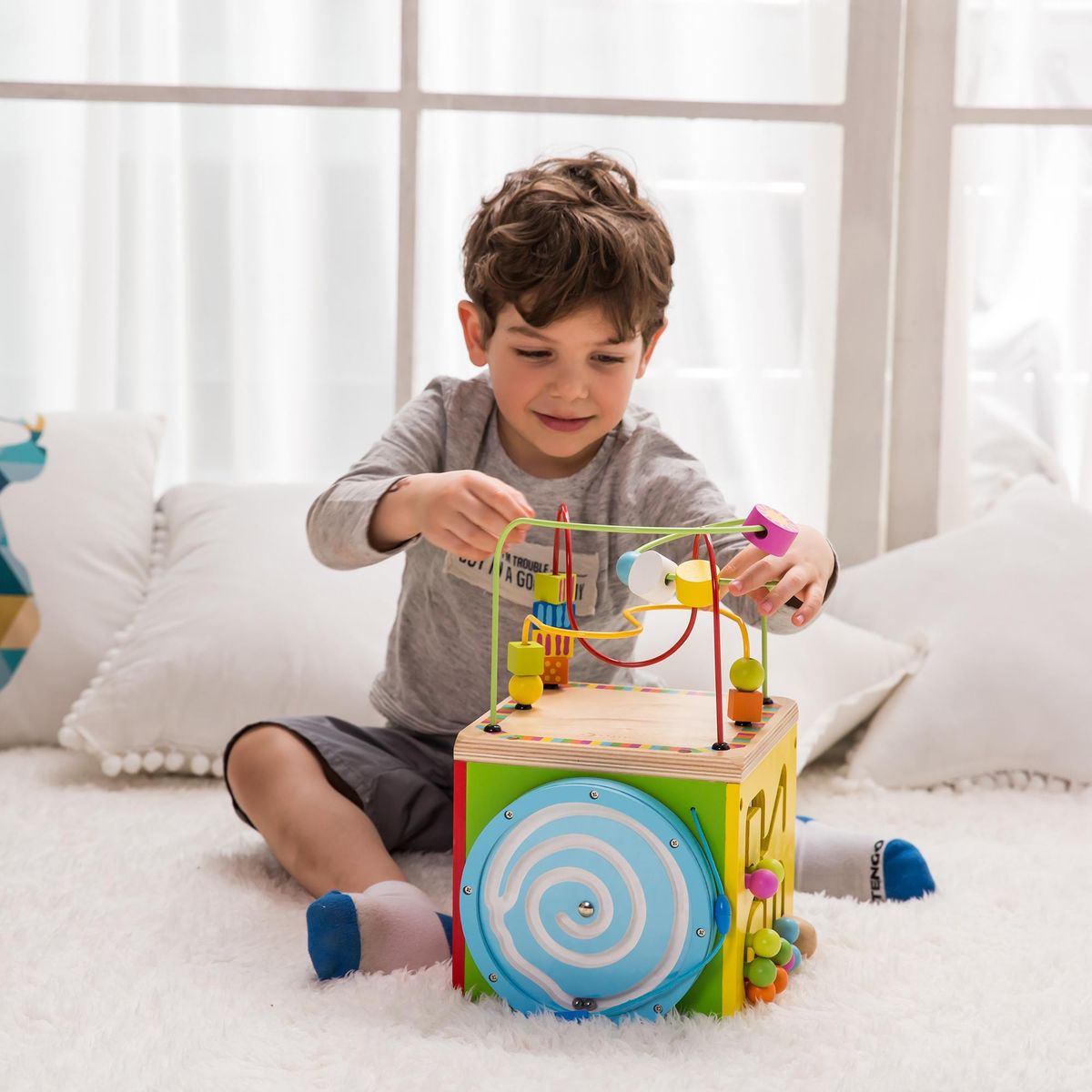 Cubo Multifuncional 22x34x22 cm Multicolor Desde 18 meses, marca KIDSCOOL - Foto 2