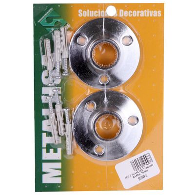Imagen 2 del producto Set De Flanches Para Barra Curva 19 Mm 2 Piezas Metal