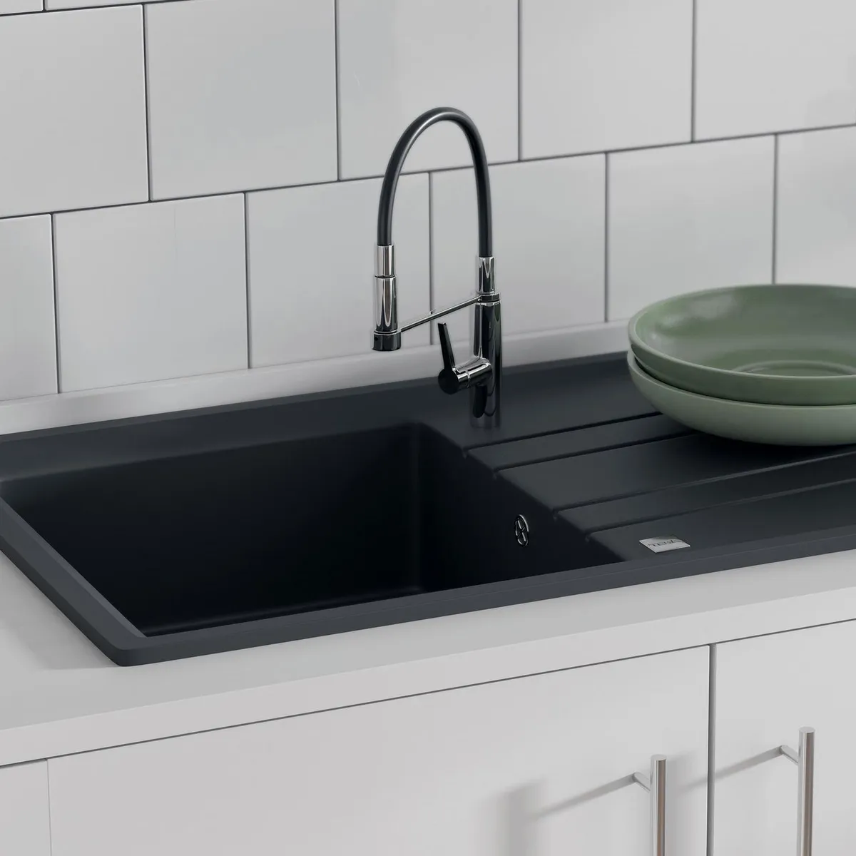 TEKA - Lavaplatos Empotrado 1 Cubeta(s) 86x20x86 cm Granito