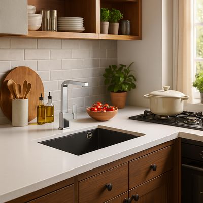 Imagen 2 del producto Lavaplatos Bajo Cubierta 1 Cubeta(s) 76x20x76 cm Granito