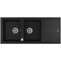 Lavaplatos empotrado 2 Cubeta(s) 1160x20x51 cm Granito