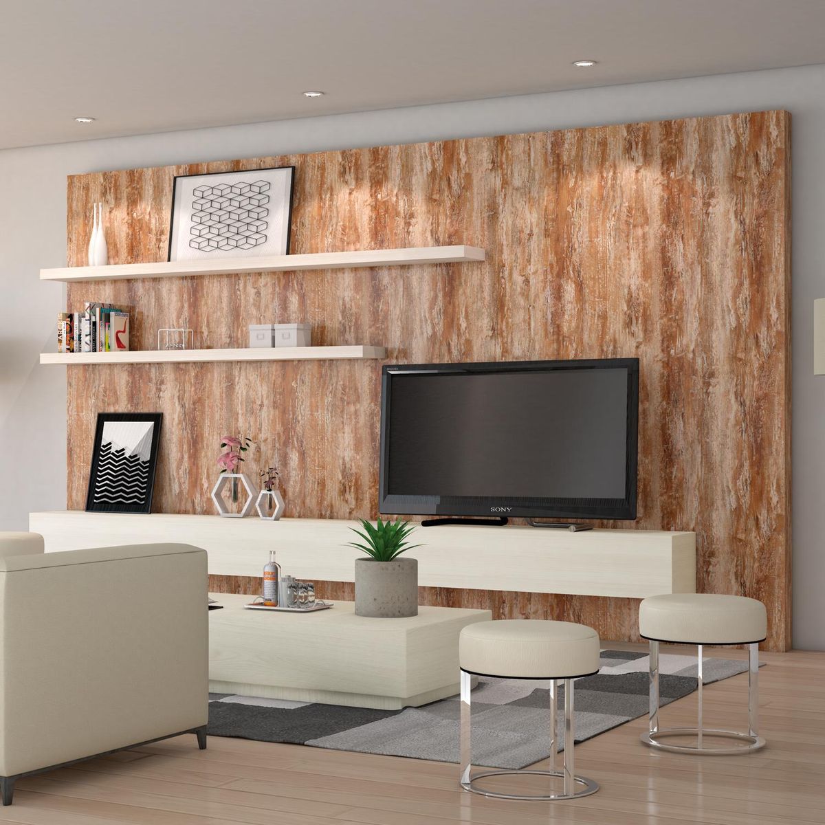 VESTO - Melamina Dimensionado Café 15 mm 183x250 cm