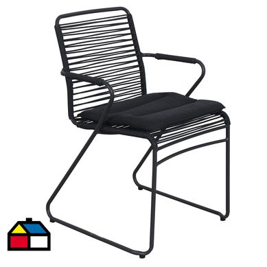 Silla de terraza. negro