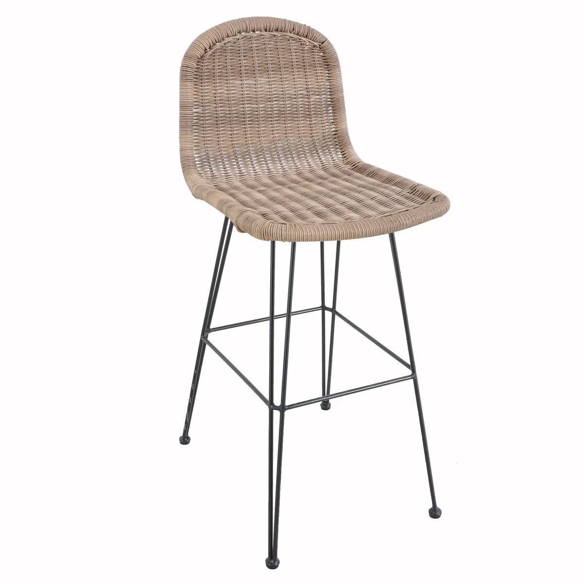 JUST HOME COLLECTION - Silla de terraza Negro/natural