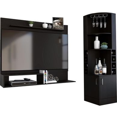 Bar esquinero + panel TV 55