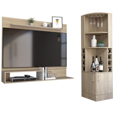 Bar esquinero + panel TV 55