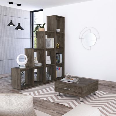 Imagen 2 del producto Biblioteca Escalera + Mesa De Centro Coñac