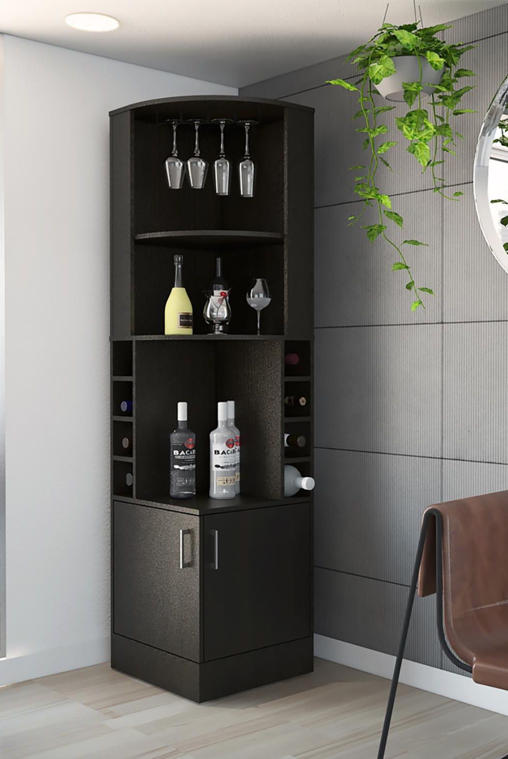 TUHOME - Bar Esquinero Kava 46.9x180.6x46.9 cm Wengue
