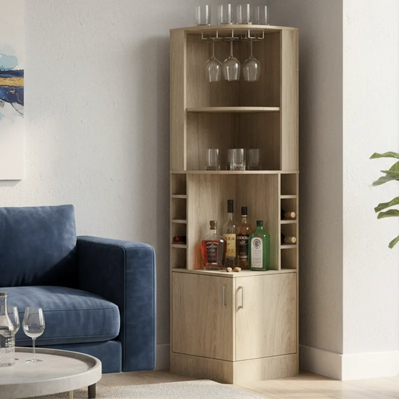 TUHOME - Bar Esquinero Kava 46.9x180.6x46.9 cm Rovere