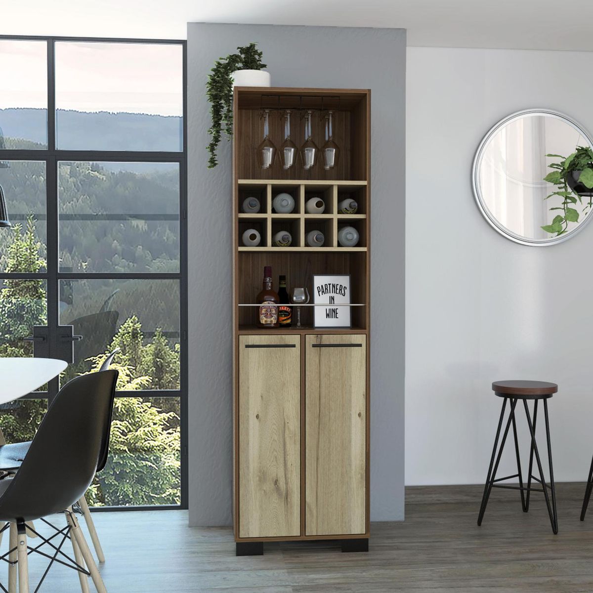 TUHOME - Bar Alto Marsella 52.9x179.8x40.6 cm Duna/gales