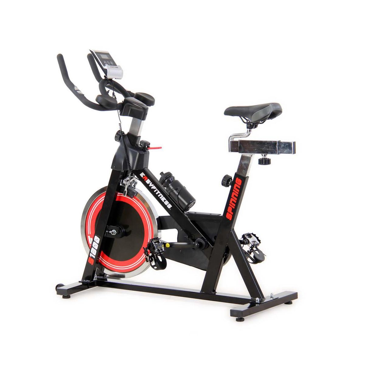 EASY FITNESS - Bicicleta Spinning 18 kg S1800 Negro