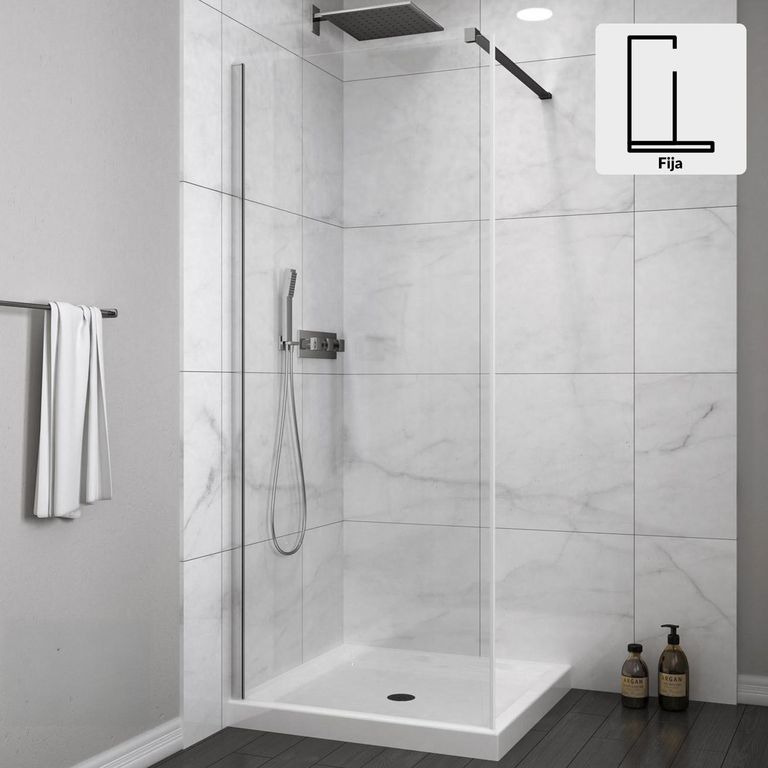 Mampara fija 500x1900 6mm easy clean