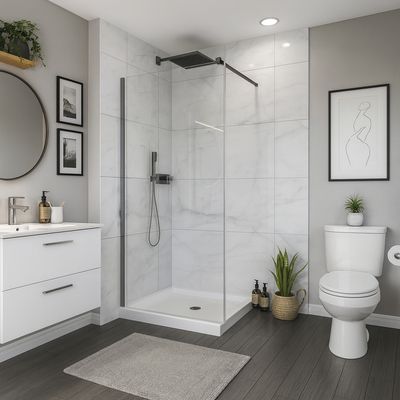 Imagen 2 del producto Mampara fija 500x1900 6mm easy clean