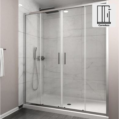 Mampara corredera apertura frontal 1800x1900 6mm easy clean