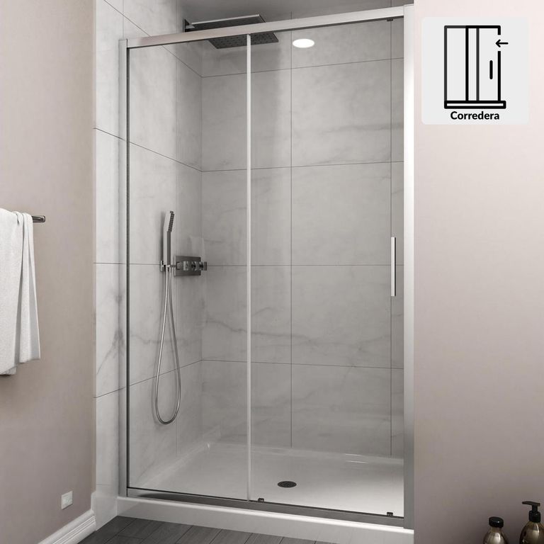 DUSCHY Mampara premium corredera frontal 1800x1900 6mm easy clean
