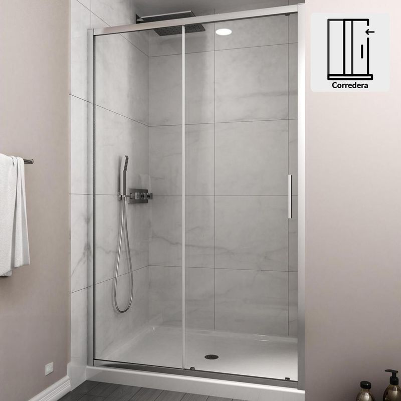 DUSCHY - Mampara premium corredera frontal 1800x1900 6mm easy clean