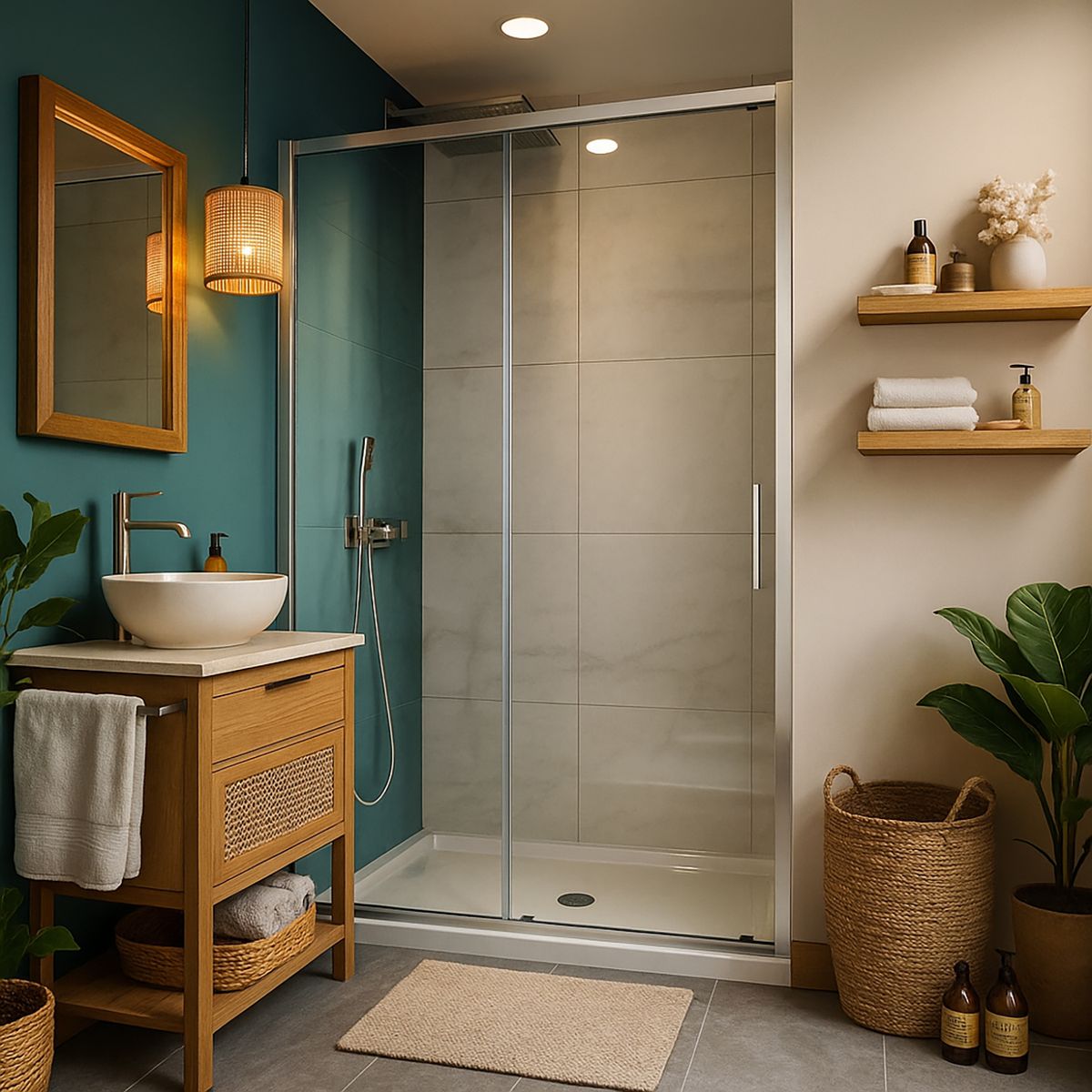 DUSCHY - Mampara premium corredera frontal 1800x1900 6mm easy clean