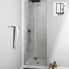 DUSCHY - Mampara puerta plegable 800x1900 6mm easy clean