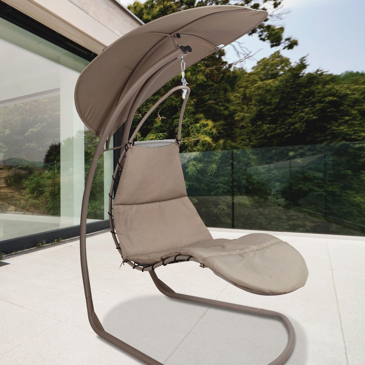 JUST HOME COLLECTION - Reposera Colgante Metal Taupe