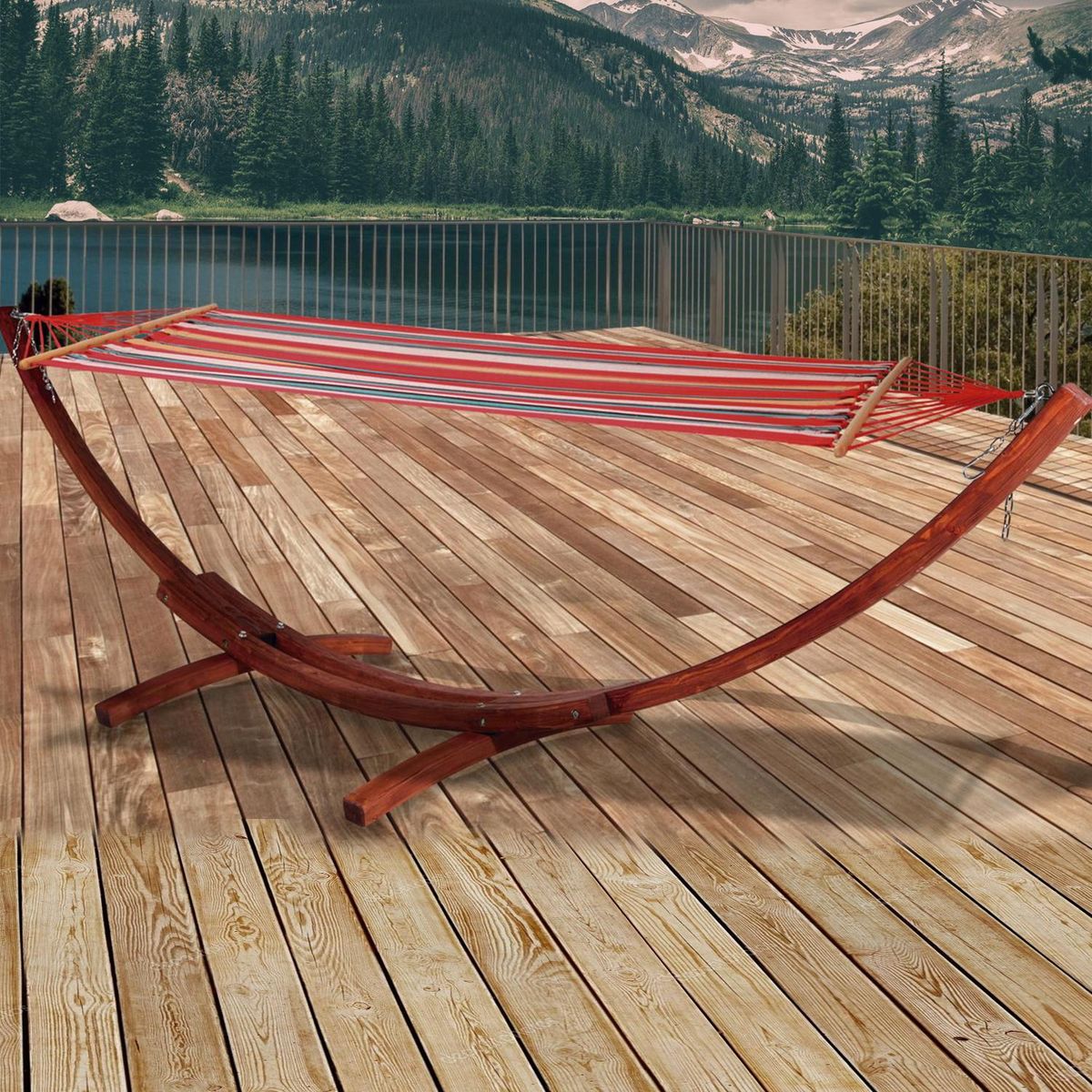 JUST HOME COLLECTION - Base hamaca madera Madera