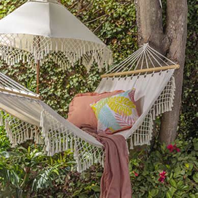Hamaca Bahamas 200x100 cm Beige/Blanco