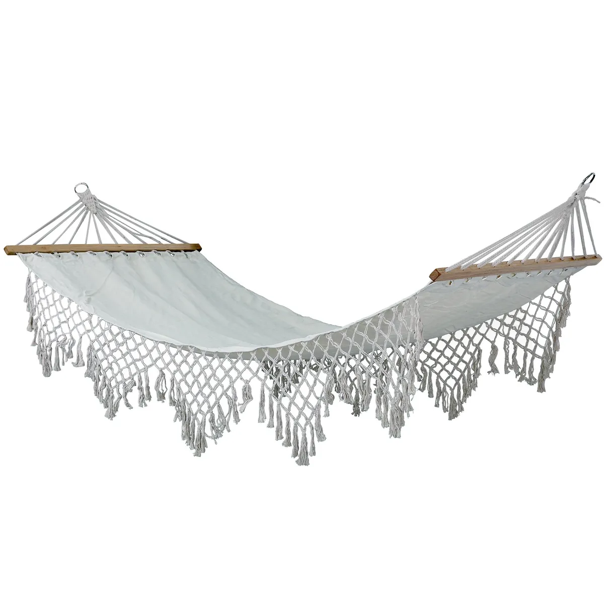 JUST HOME COLLECTION - Hamaca Bahamas 200x100 cm Beige/Blanco