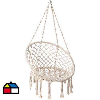 Silla colgante macrame natural