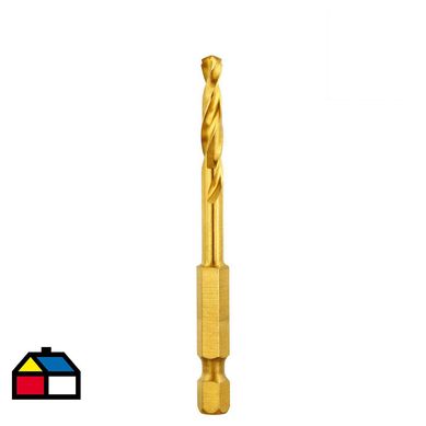 Broca impacto titanium 3,2x67mm toma hex 1/4''